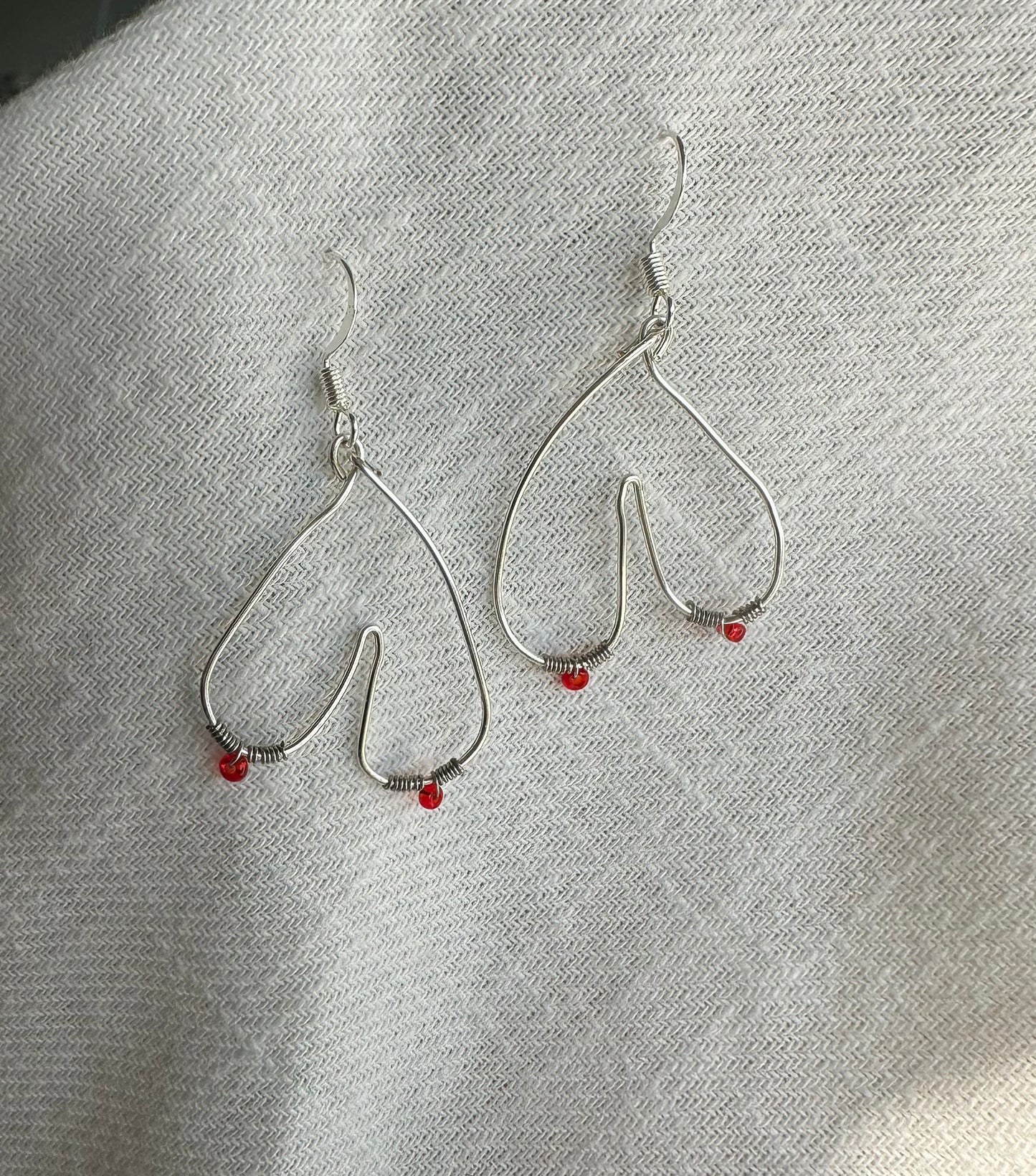 Silver Boob Earrings
